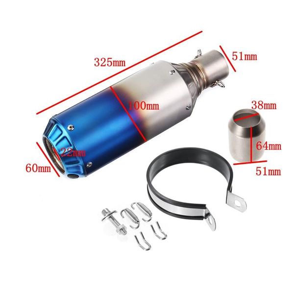 new universal 51mm motorcycle exhaust modify motocross exhaust muffler stainless steel with atv dirt pit bike moto
new universal 51mm motorcycle exhaust modify motocross exhaust muffler stainless steel with atv dirt pit bike moto