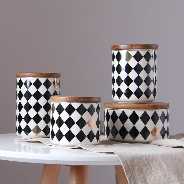 storage bottles & jars nordic ceramic spices jar creative sealed seasoning bottle with wood lid kitchen container coffee sugar grain ta 
storage bottles & jars nordic ceramic spices jar creative sealed seasoning bottle with wood lid kitchen container coffee sugar grain ta