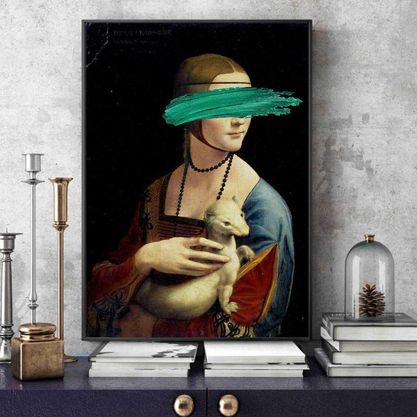 paintings leonardo da vinc canvas the lady with an ermine posters and prints wall art pictures for living room home decoration
paintings leonardo da vinc canvas the lady with an ermine posters and prints wall art pictures for living room home decoration