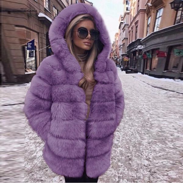 women's fur & faux 2021 woman warm hooded real coat winter luxury furry loose jackets vintage fashion casual overcoat lady, Black
women's fur & faux 2021 woman warm hooded real coat winter luxury furry loose jackets vintage fashion casual overcoat lady, Black