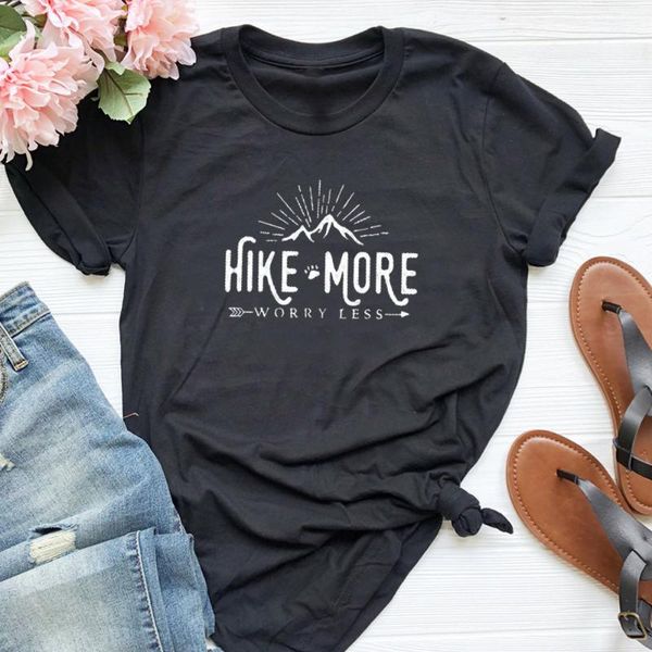 women's t-shirt hike more worry less mountains calling graphic t shirt women christian tshirt religious clothes camping nature shirts j, White
women's t-shirt hike more worry less mountains calling graphic t shirt women christian tshirt religious clothes camping nature shirts j, White