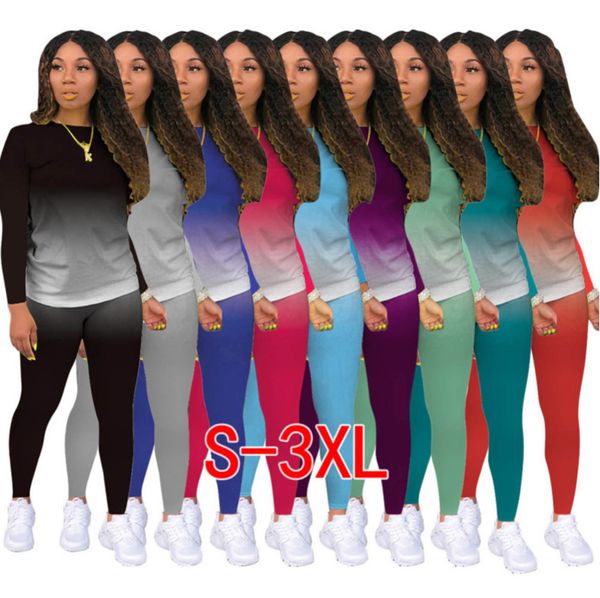 women tracksuit designer clothes 2021 gradient two piece outfits jogging suit ladies new fashion casual sportswear dhl 9 colors, Gray
women tracksuit designer clothes 2021 gradient two piece outfits jogging suit ladies new fashion casual sportswear dhl 9 colors, Gray