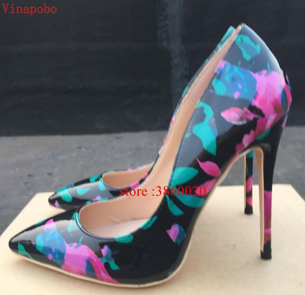 dress shoes 2021 fashion women floral print patent leather ladies stilettos high heels pointed toe pumps 12cm/10cm/8cm, Black
dress shoes 2021 fashion women floral print patent leather ladies stilettos high heels pointed toe pumps 12cm/10cm/8cm, Black