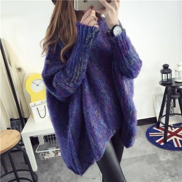 women's sweaters spring and autumn korean color long sleeved cloak fashion leisure loose medium lady pullover coat sweater, White;black
women's sweaters spring and autumn korean color long sleeved cloak fashion leisure loose medium lady pullover coat sweater, White;black
