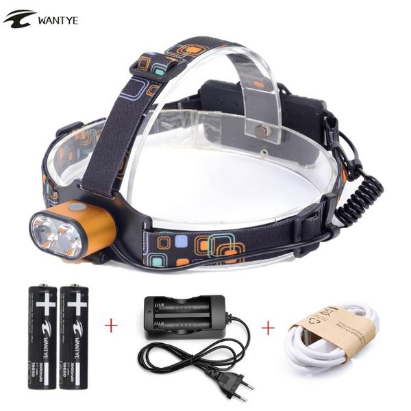 usb led headlamp 18650 head light 6000lm 2 xml t6 rechargeable head torch lantern 3 mode outdoor camping lamp
usb led headlamp 18650 head light 6000lm 2 xml t6 rechargeable head torch lantern 3 mode outdoor camping lamp