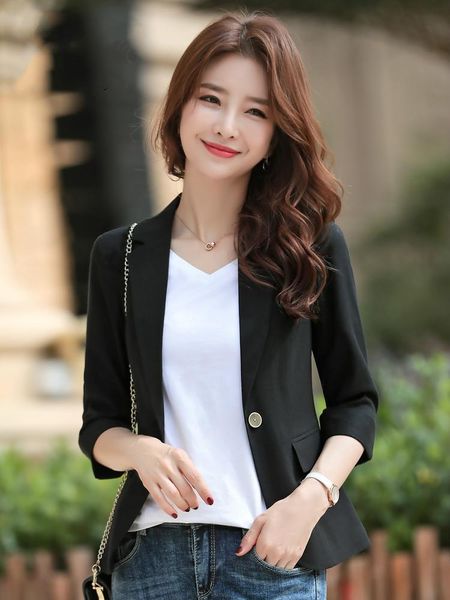 women's suits & blazers solid color women small suit jacket female thin wild short korean casual seven-point sleeve net red, White;black
women's suits & blazers solid color women small suit jacket female thin wild short korean casual seven-point sleeve net red, White;black