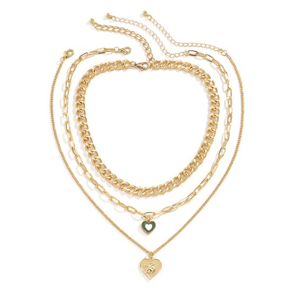 yamog women love shape angle pendant necklaces hollow out metal cross clavicle chains european female multi layer oil drop thick thin collar, Silver
yamog women love shape angle pendant necklaces hollow out metal cross clavicle chains european female multi layer oil drop thick thin collar, Silver