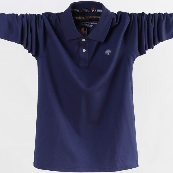 men polo shirt men's business work casual cotton male tees autumn long sleeve turn-down collar polo shirts plus size 5xl 6xl 210308, White;black
men polo shirt men's business work casual cotton male tees autumn long sleeve turn-down collar polo shirts plus size 5xl 6xl 210308, White;black