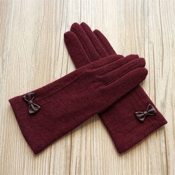 redicao autumn and winter new women's wool bow simple warm outdoor driving cold proof riding gloves, Black
redicao autumn and winter new women's wool bow simple warm outdoor driving cold proof riding gloves, Black