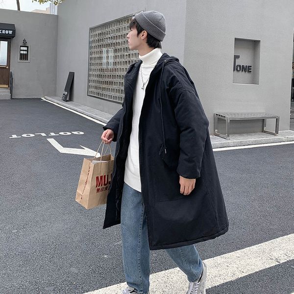 2021 new winter long men's parka warm fashion casual hooded coat men wild loose cotton oversize korean jacket mens overcoat m-2xl bm3t, Black
2021 new winter long men's parka warm fashion casual hooded coat men wild loose cotton oversize korean jacket mens overcoat m-2xl bm3t, Black
