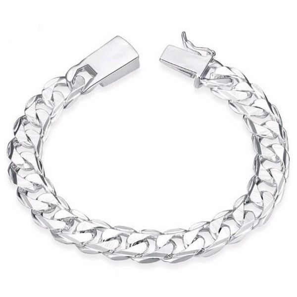 link, chain fashion 20cm cuban square buckle sideways pattern bracelet for woman men jewelry christmas gift, Black
link, chain fashion 20cm cuban square buckle sideways pattern bracelet for woman men jewelry christmas gift, Black