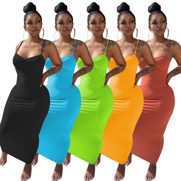 2021 summer spaghetti strap women dress sleeveless solid slimming waist lady night club ankle length bodycon dresses x0521, Black;gray
2021 summer spaghetti strap women dress sleeveless solid slimming waist lady night club ankle length bodycon dresses x0521, Black;gray