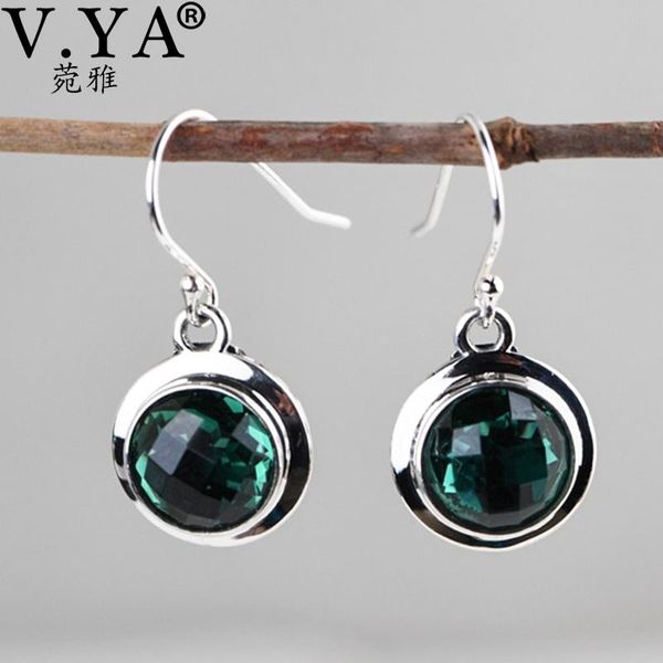 dangle & chandelier v.ya 925 sterling silver vintage engraved inlaid synthetic zircon earrings simple fashionable thai drop earring jewelry 
dangle & chandelier v.ya 925 sterling silver vintage engraved inlaid synthetic zircon earrings simple fashionable thai drop earring jewelry