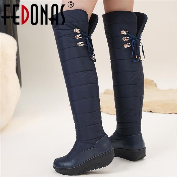 boots fedonas women over-the-knee winter warm snow long platforms flats casual fashion shoes woman brand metal lace-up, Black
boots fedonas women over-the-knee winter warm snow long platforms flats casual fashion shoes woman brand metal lace-up, Black