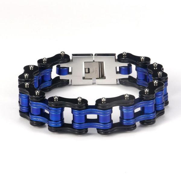 link, chain stainless steel biker bracelet men women punk rock hip hop link motorcycle bicycle style fashion jewelry, Black
link, chain stainless steel biker bracelet men women punk rock hip hop link motorcycle bicycle style fashion jewelry, Black