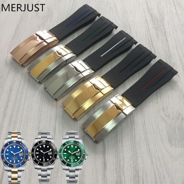 watch bands merjust brands 20mm red black blue green white mens silicone rubber gmt band strap for submarine rol sub-mariner, Black;brown
watch bands merjust brands 20mm red black blue green white mens silicone rubber gmt band strap for submarine rol sub-mariner, Black;brown