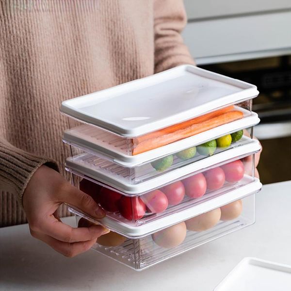 storage bottles & jars refrigerator food containers can stacked grade pe vegetable fruit eggs dumpling kitchen organizer fresh box
storage bottles & jars refrigerator food containers can stacked grade pe vegetable fruit eggs dumpling kitchen organizer fresh box