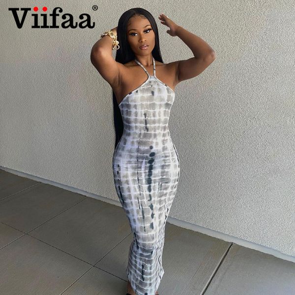 viifaa grey tie dye halter neck backless elegant summer long dress spaghetti strap women bodycon fashion clothes dressesplus size clothes, Black;gray
viifaa grey tie dye halter neck backless elegant summer long dress spaghetti strap women bodycon fashion clothes dressesplus size clothes, Black;gray