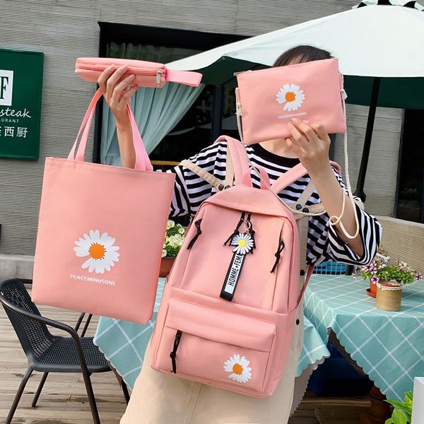 backpack 4-piece canvas trendy shoulder bag female casual wild outdoor travel rucksack fashion school bags mochila mujer sac a dos
backpack 4-piece canvas trendy shoulder bag female casual wild outdoor travel rucksack fashion school bags mochila mujer sac a dos