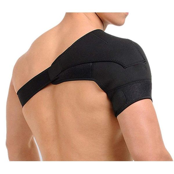 back support breathable single shoulder brace guard strap wrap belt band pads gym sports adjustable bandage men women, Black;blue
back support breathable single shoulder brace guard strap wrap belt band pads gym sports adjustable bandage men women, Black;blue