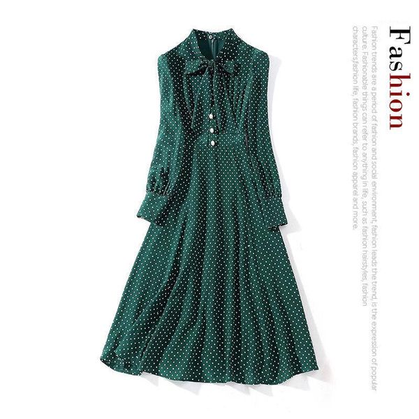 casual dresses 20 spring collar lace bow wave point printing long sleeve 03 blockbuster in silk dress is female, Black;gray
casual dresses 20 spring collar lace bow wave point printing long sleeve 03 blockbuster in silk dress is female, Black;gray
