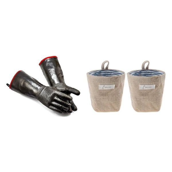 disposable gloves 1pair high heat griller insulated cooking & 2x mini hanging storage bag cotton linen small organizer
disposable gloves 1pair high heat griller insulated cooking & 2x mini hanging storage bag cotton linen small organizer