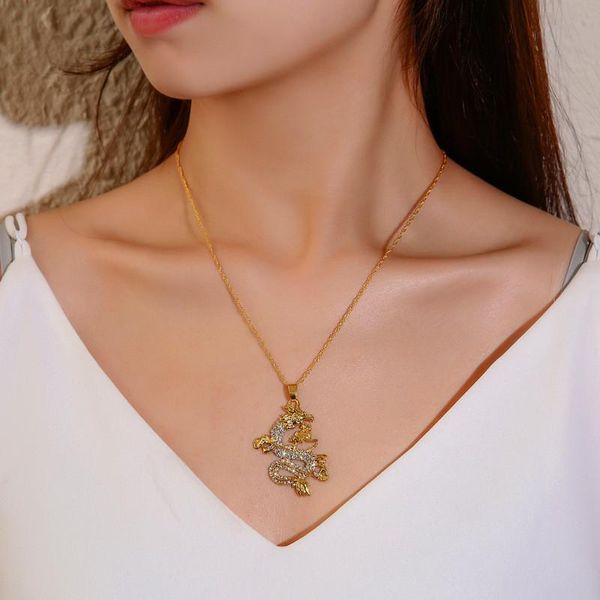 pendant necklaces 2021 cz dragon for women men gold color jewellery cubic zirconia mascot ornaments lucky symbol gifts, Silver
pendant necklaces 2021 cz dragon for women men gold color jewellery cubic zirconia mascot ornaments lucky symbol gifts, Silver