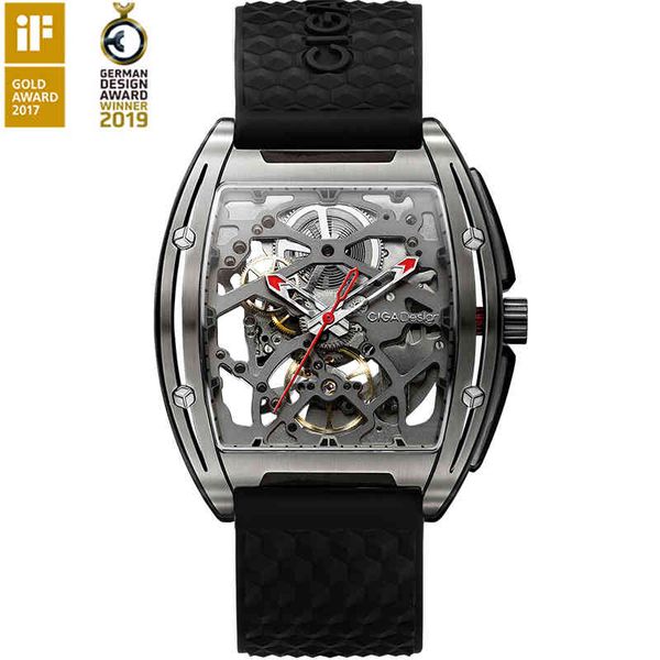 watch ciga luxury titanium case mens business automatic wristwatch with silicone leather strap 30m waterproof clock male relogio, Slivery;brown
watch ciga luxury titanium case mens business automatic wristwatch with silicone leather strap 30m waterproof clock male relogio, Slivery;brown