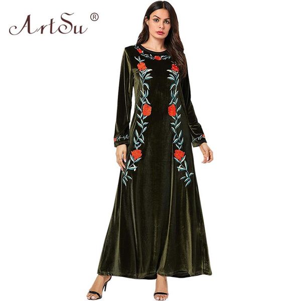 casual dresses 2021 floral embroidery retro ethnic maxi dress women long sleeve a-line winter black velvet blue green, Black;gray
casual dresses 2021 floral embroidery retro ethnic maxi dress women long sleeve a-line winter black velvet blue green, Black;gray