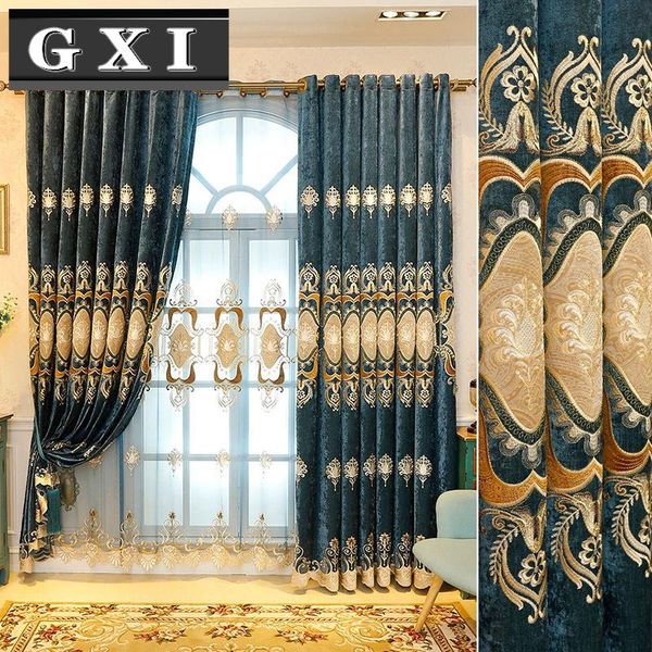 gxi european luxury curtains for living room bedroom embroidered blackout window drapes home decor cortinas m210#30
gxi european luxury curtains for living room bedroom embroidered blackout window drapes home decor cortinas m210#30