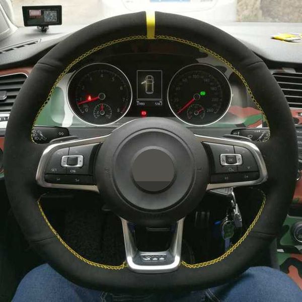 car steering wheel cover non-slip black genuine leather suede for volkswagen golf 7 mk7 gti r vw polo scirocco 2015 2016
car steering wheel cover non-slip black genuine leather suede for volkswagen golf 7 mk7 gti r vw polo scirocco 2015 2016