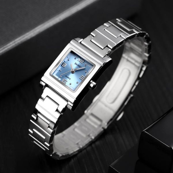 wristwatches skmei luxury quartz women's watch small dial square creative bracelet watches ladies women wrist relogio femininos 1388, Slivery;brown
wristwatches skmei luxury quartz women's watch small dial square creative bracelet watches ladies women wrist relogio femininos 1388, Slivery;brown