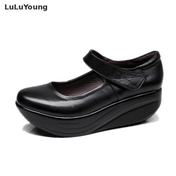 spring and autumn genuine leather women's shoes thick bottom wedges shallow black work shoes women's soft bottom sy-2830
spring and autumn genuine leather women's shoes thick bottom wedges shallow black work shoes women's soft bottom sy-2830
