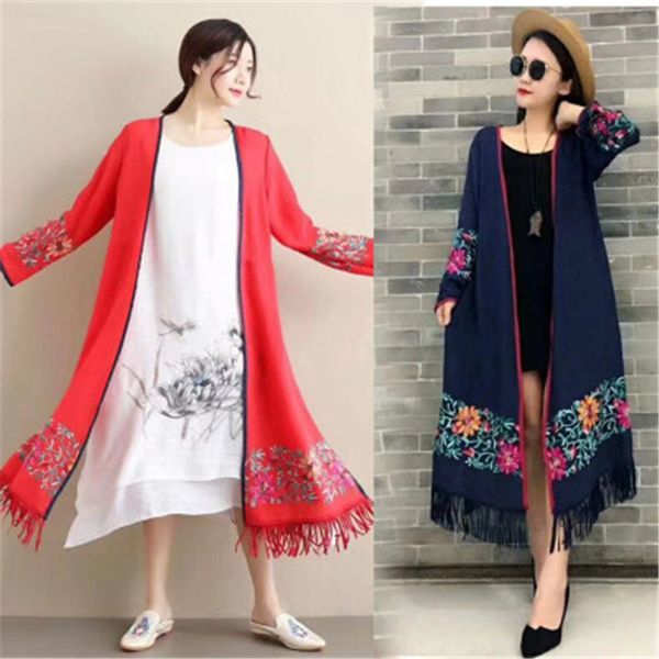 2021 new blouse shirt women fashion plus embroidery cotton linen womens and blouses tassel cardigan vintage harajuku py6u, Black 
2021 new blouse shirt women fashion plus embroidery cotton linen womens and blouses tassel cardigan vintage harajuku py6u, Black