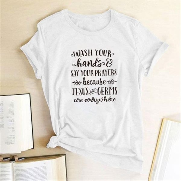 wash your hands say and mens t shirts women prayers print summer aesthetic clothes vogue cotton camisetas mujer, White;black
wash your hands say and mens t shirts women prayers print summer aesthetic clothes vogue cotton camisetas mujer, White;black
