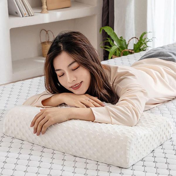 pillow fashion slow rebound memory foam bed orthopedic for neck pain sleeping with pure cotton pillowcase 50*30cm
pillow fashion slow rebound memory foam bed orthopedic for neck pain sleeping with pure cotton pillowcase 50*30cm