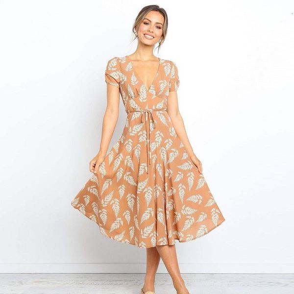 new tropical leaves print summer women mid-calf dress v neck short sleeve beach dresses ladies casual dress, Black;gray
new tropical leaves print summer women mid-calf dress v neck short sleeve beach dresses ladies casual dress, Black;gray