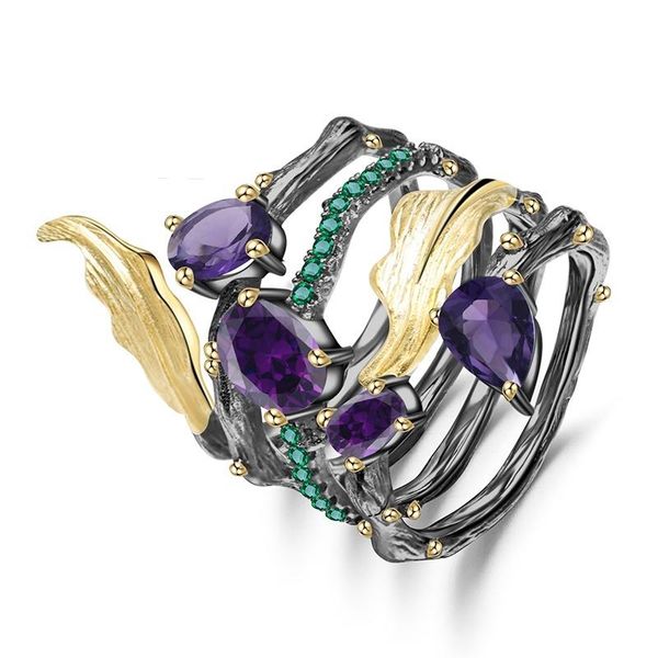 wedding rings exaggerated personality tree branch black gold tungsten for women purple green zircon multi-layer statement rinsg, Slivery;golden
wedding rings exaggerated personality tree branch black gold tungsten for women purple green zircon multi-layer statement rinsg, Slivery;golden