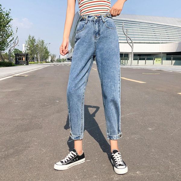 women's jeans plus size spring summer girl loose fashion high waist button casual quality ladies beam harem pants 5xl for women, Blue
women's jeans plus size spring summer girl loose fashion high waist button casual quality ladies beam harem pants 5xl for women, Blue