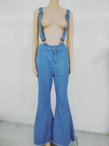 european and american-style new style jeans retro bib big feet mouth bell-bottom pants1, Blue
european and american-style new style jeans retro bib big feet mouth bell-bottom pants1, Blue