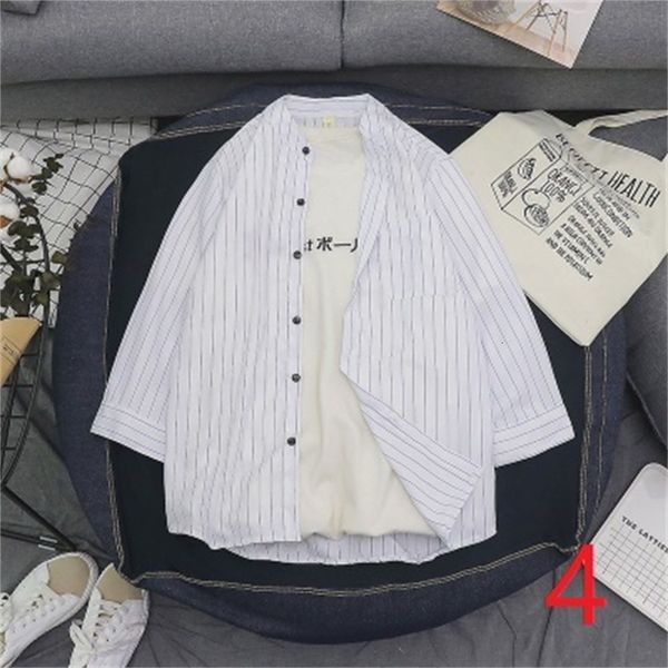 new 2021 summer vertical stripes 7 seven-sleeve men's trend short-sleeved shirt male students handsome wild jacket m0ip, White;black
new 2021 summer vertical stripes 7 seven-sleeve men's trend short-sleeved shirt male students handsome wild jacket m0ip, White;black