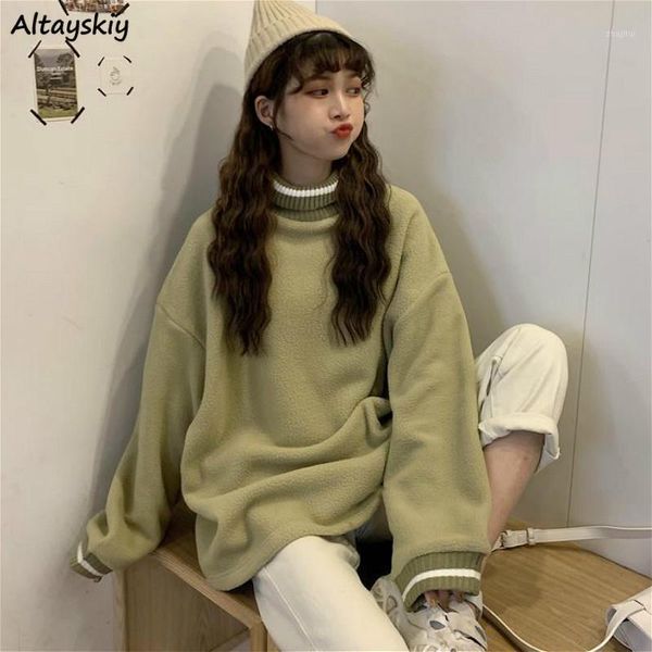 women's sweaters pullovers women winter thicker soft korean lovely girls turtleneck sweater preppy all-match fashion womens knitwear, White;black
women's sweaters pullovers women winter thicker soft korean lovely girls turtleneck sweater preppy all-match fashion womens knitwear, White;black