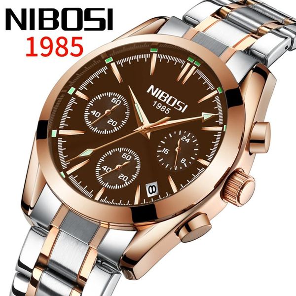wristwatches nibosi fashion mens watches military male clock analog quartz watch men sport chronograph relogio masculino, Slivery;brown
wristwatches nibosi fashion mens watches military male clock analog quartz watch men sport chronograph relogio masculino, Slivery;brown