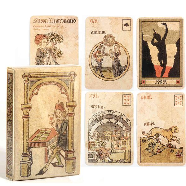 silson lenormand coloured 36 card tarot deck oracles game board small poker size retro style
silson lenormand coloured 36 card tarot deck oracles game board small poker size retro style