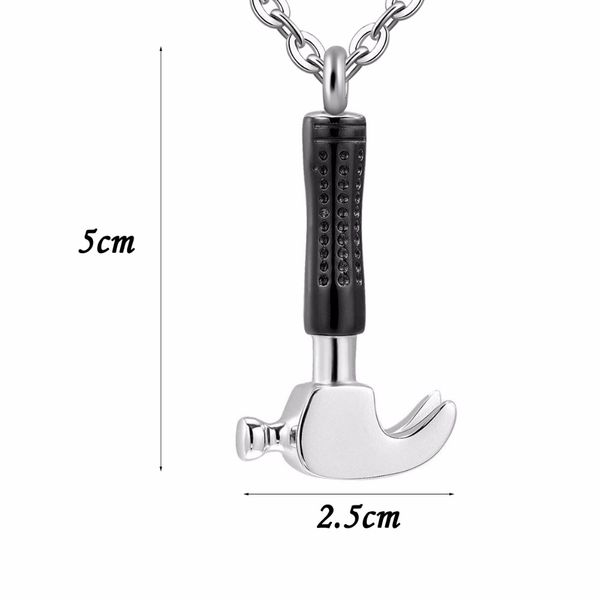 stainless steel hammer shape cremation urn memorial jewelry ashes pendant keepsake with fill kit-can give gifts, Silver
stainless steel hammer shape cremation urn memorial jewelry ashes pendant keepsake with fill kit-can give gifts, Silver