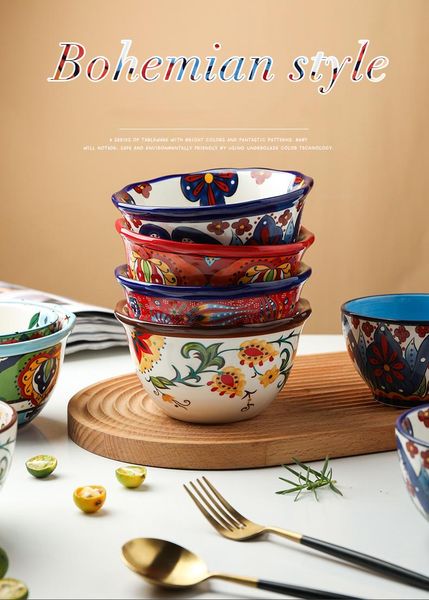 bowls household ceramic rice bowl bohemia 6 inch fruit salad 4.7 breakfast noodle pasta dinnerware
bowls household ceramic rice bowl bohemia 6 inch fruit salad 4.7 breakfast noodle pasta dinnerware