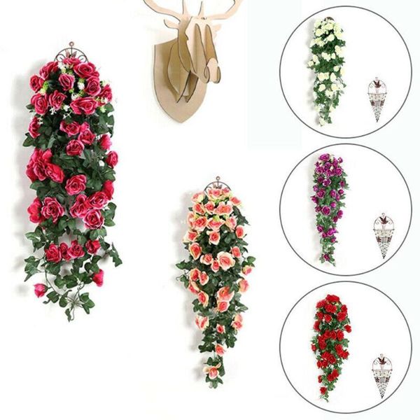 decorative flowers & wreaths artificial flower rattan fake plant vine wall hanging wedding decor roses accessories decoration home wreath h6
decorative flowers & wreaths artificial flower rattan fake plant vine wall hanging wedding decor roses accessories decoration home wreath h6
