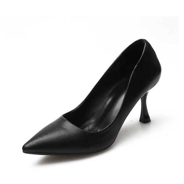 dress shoes women pumps pointed toe solid color professional female high heels office lady thin comfort work, Black
dress shoes women pumps pointed toe solid color professional female high heels office lady thin comfort work, Black