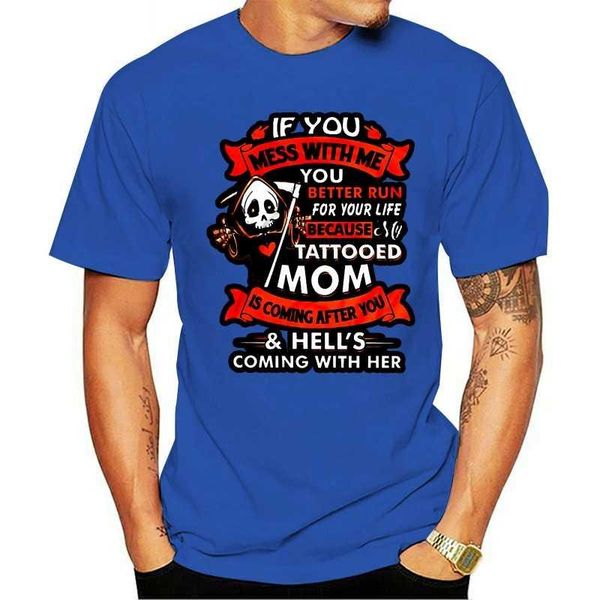 men's t-shirts tshirt men fashion if you mess with me better run for your life because my tattooed mom is coming after women top, White;black
men's t-shirts tshirt men fashion if you mess with me better run for your life because my tattooed mom is coming after women top, White;black