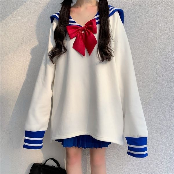 japanese cute sailor collar oversized hoodie women plus size harajuku kawaii sweatshirt female girl lolita anime cosplay clothes y200610, Black
japanese cute sailor collar oversized hoodie women plus size harajuku kawaii sweatshirt female girl lolita anime cosplay clothes y200610, Black